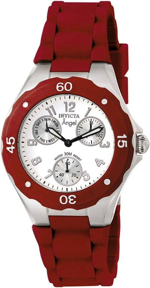 reloj para damas rojo con blanco