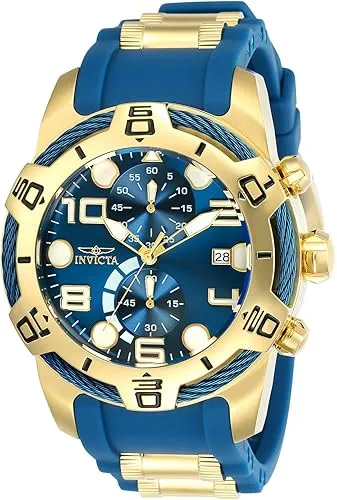 reloj bolt para hombre azul con dorado