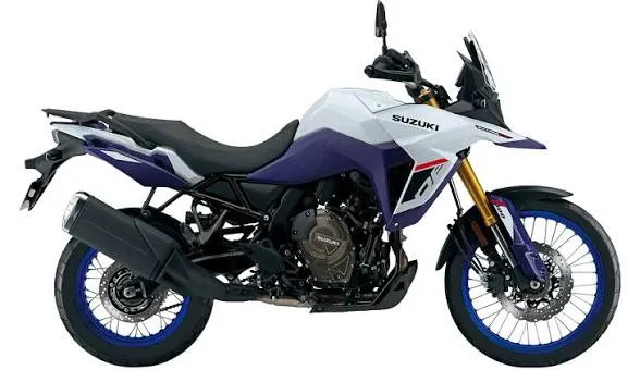 moto suzuki dl 800 color: blanco
